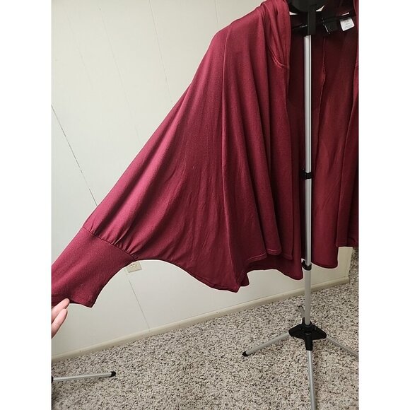 Harry Potter Hogwarts Women's Hooded Sweater Cape Maroon Red‎  Large Adult - Picture 4 of 9